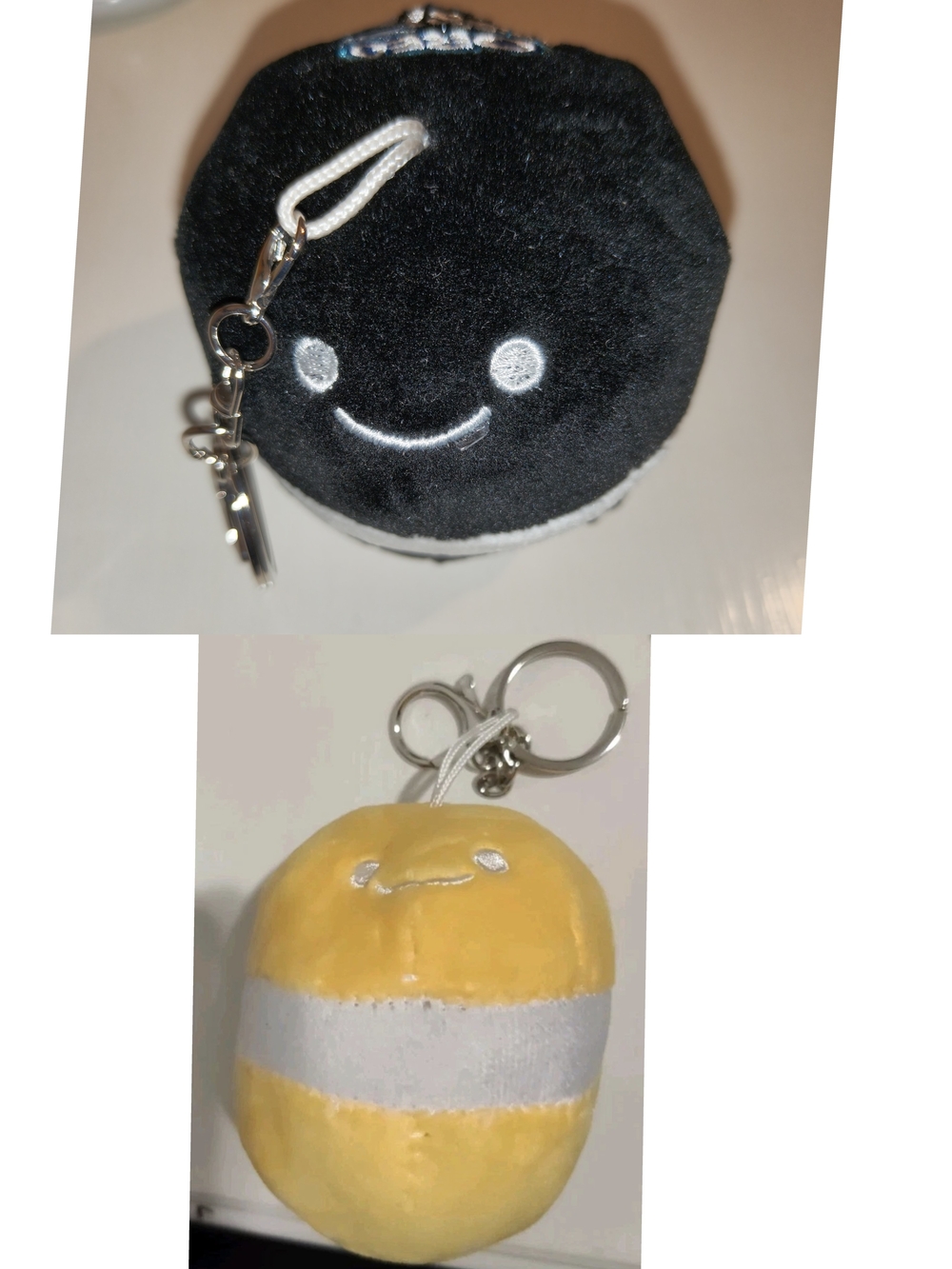 New! Oreo Cookies Plush Smiley Keychain Set Black Yellow Cute Plush Toys Limited